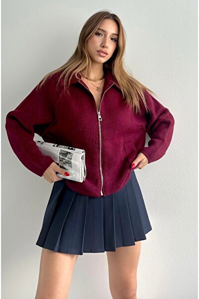 fujya سترة بوجي كبيرة الحجم بسحاب