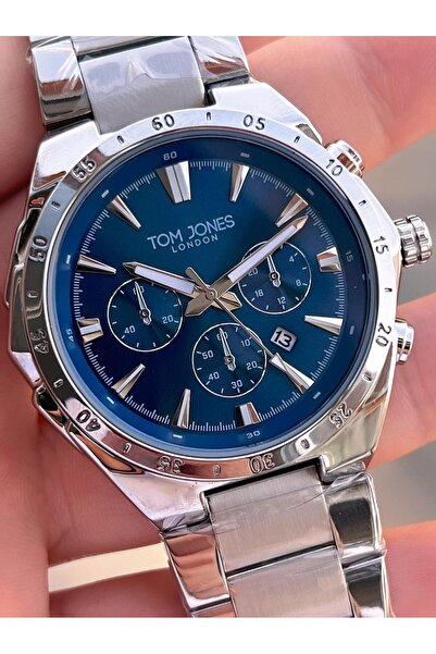 Tom Jones Men's Wristwatch with Steel Strap 3 Atm Water Resistant 2 Years Warranty Tje1.2389.7