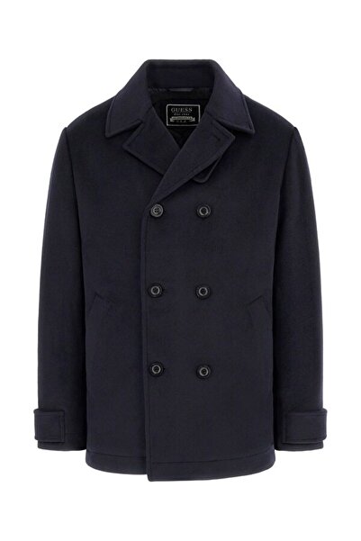 Guess Peacoat Erkek Yün Karışımlı Kaban