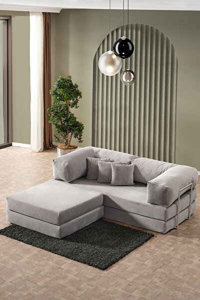 Evdemo Legom Alis Aktivite Koltuğu Yatak Olabilen Çok Amaçlı Kanepe Gri