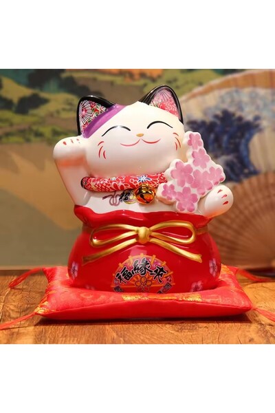 MOBI Cherry Blossom and Luck Decorative Cat