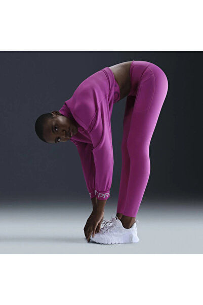 Nike Go Firm-Support High-Waisted With Pockets Running Mor Kadın Tayt