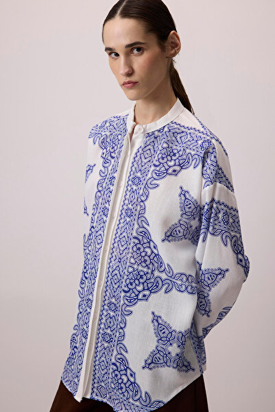 Touché Privé Cămașă cu guler judecător cu model