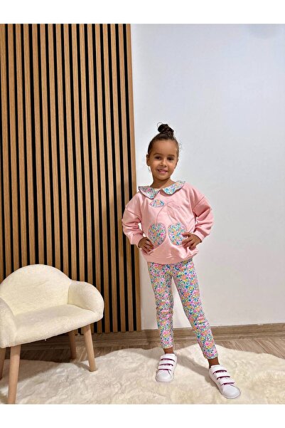 Alvadonna BEBE YAKA KIZ ÇOCUK ALT ÜST TAKIM