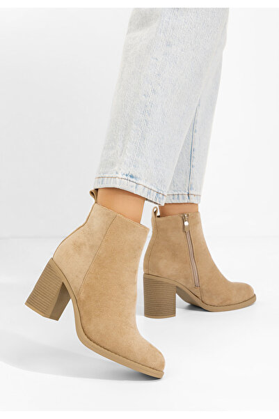 B T Shoes Μποτάκια με τακούνι Desirea χακι