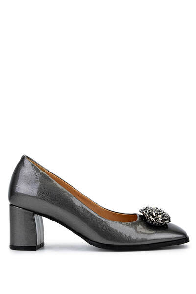 RELAX ANATOMIC Women's Genuine Leather Gray Metal Comfort Shoes