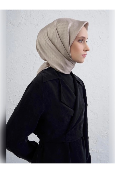 Armine Soyut Desenli Saf İpek Sura Eşarp 9415D