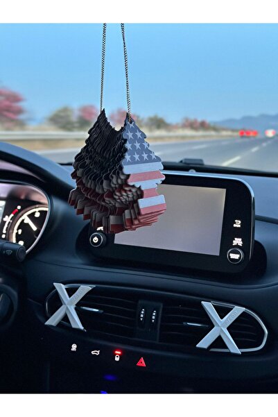 CAROTE Amerikan ağaç oto koku 30 adet gold zincirli