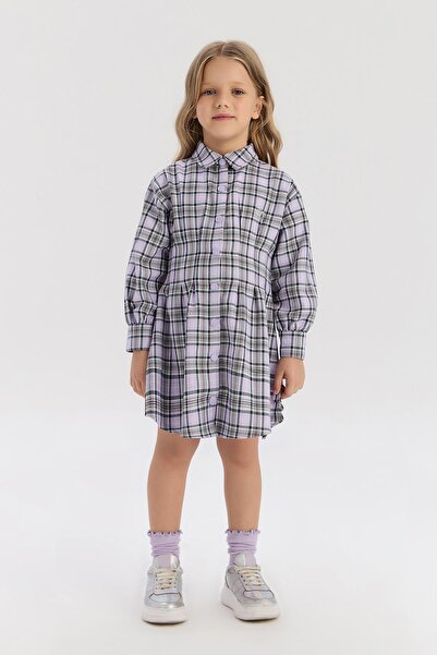 Beverly Hills Polo Club BG Store Kız Çocuk Ekose Elbise