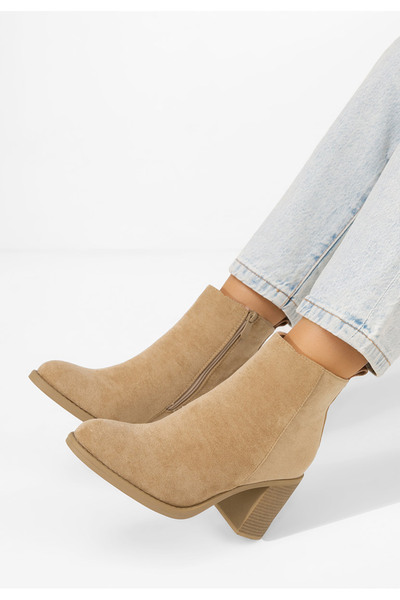 B T Shoes Μποτάκια με τακούνι Desirea χακι