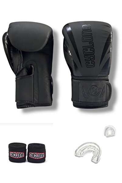 RANA SPOR Profesyonel Boks Eldiveni Hakiki Deri Mat Yanında Bandaj ve Dişlik