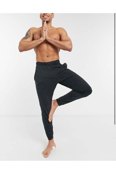 Nike Men's Yoga Dri-Fit Siyah Erkek Antrenman Eşofman Altı
