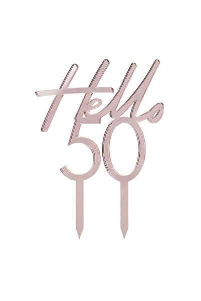 PARTİ SEPETİ زينة كعكة بتصميم عمر 50 عامًا من جينجر راي