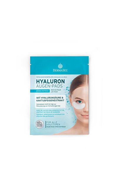 Dermasel Masca pentru fata plasturi ochi cu acid hialuronic si lapte de cactus