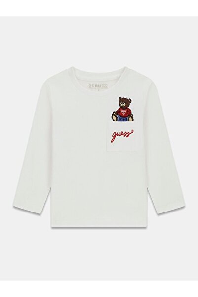 Guess Ls T-Shirt Erkek Çocuk Regular Fit T-Shirt