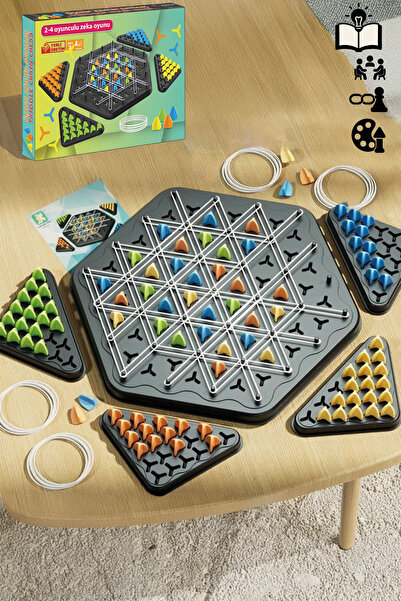 POLER TOYS ÜÇGEN ZİNCİR SATRANÇ LASTİKLİ ZEKA OYUNU
