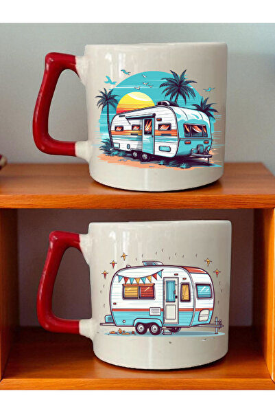 lili hediyelik كوب مطبوع عليه تصميم كارافان - هدايا للرجال، هدية للصديق، هداي...