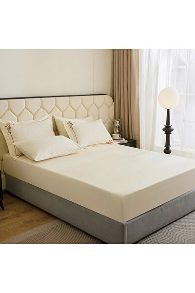 Alhabib bedding Muzn Summer Double Bedspread, Cream Color, 7 Pieces