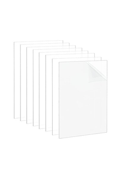 Slasa 10 قطع من ألواح الأكريليك الشفافة مقاس 5×7 بوصات بسمك 1.5 مم، أكريليك مستطيل شفاف