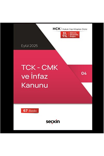 Seçkin Yayıncılık TCK – CMK ve İnfaz Kanunu (Cep Kitabı) / Eylül 2025