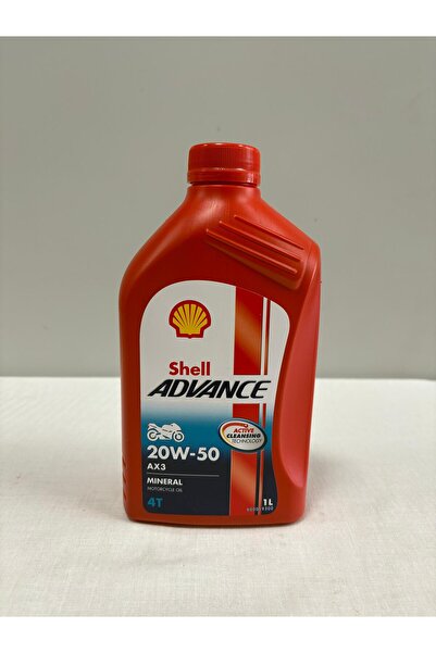 SHELL Advance 4T AX3 20W50 1 L Motor Yağı (Üretim Tarihi 2025)