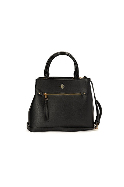 BATA Textured Top Handle Bag