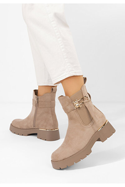 B T Shoes Ghete de damă Latashia kaki