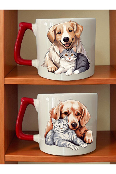 lili hediyelik كوب مطبوع عليه قطة لطيفة - هدية في 14 فبراير، هدية للرجال، هدي...