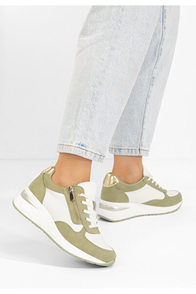 B T Shoes Sneakers cu platforma Floreia verzi