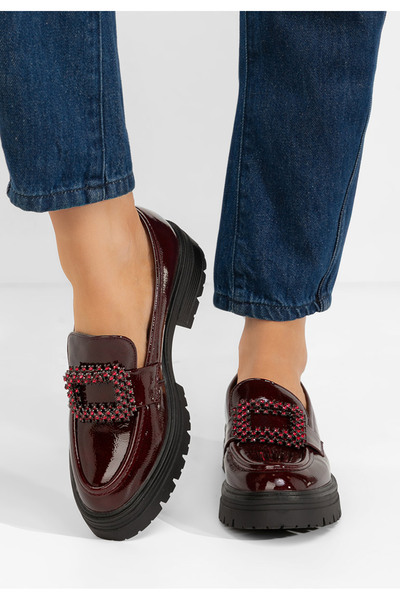 B T Shoes Noraya chunky-soled moccasins in dark grey