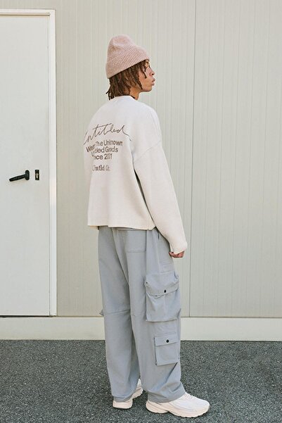 Bershka Technical baggy cargo trousers