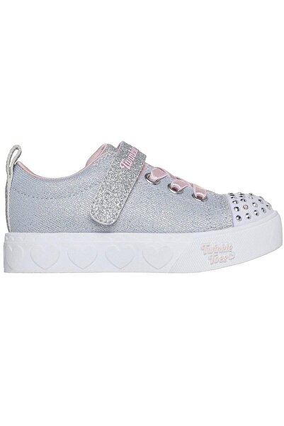 SKECHERS Dětské tenisky Heart Steps - Shimmer Sweetie, šedé
