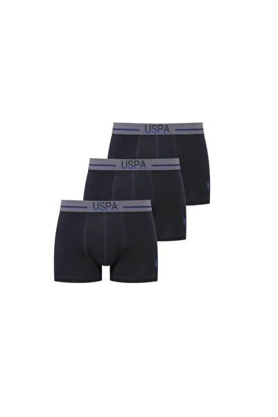 U.S. Polo Assn. Ανδρικά μποξεράκια Modal 3-pack με άδεια χρήσης, αυθεντικά σε κουτί / Μαύρο