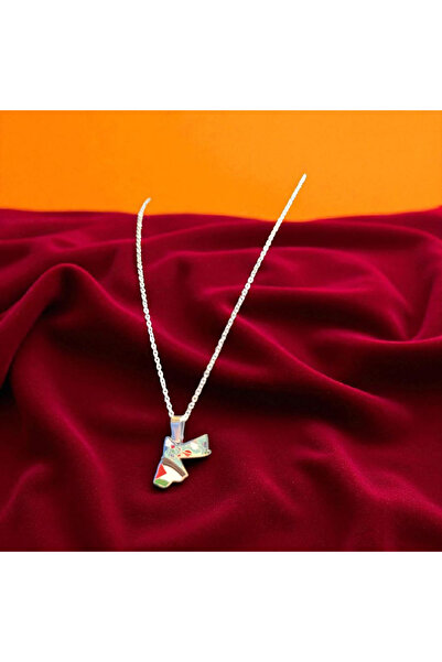 GOOG DESIGN Palestine-Palestine Map and Key Model Special Design Necklace