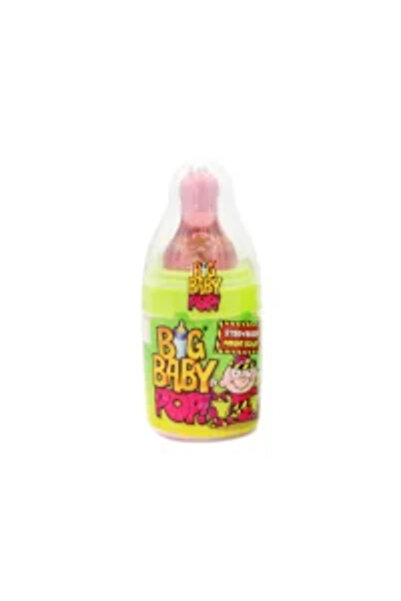 Bazooka Big Baby Pop! Mega Sour Strawberry - Strawberries 32g