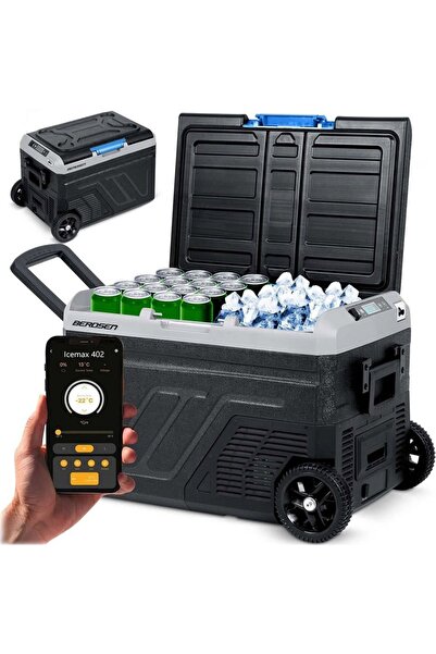 Berdsen Lada frigorifica cu compresor, ABS, R1234Y, cu roti si maner, alimentare AC cu adaptor 100/240 V ...