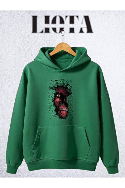 Vordevia Attack On Titan majica sa štampanim motivom, velika, od pamuka, sa 3...
