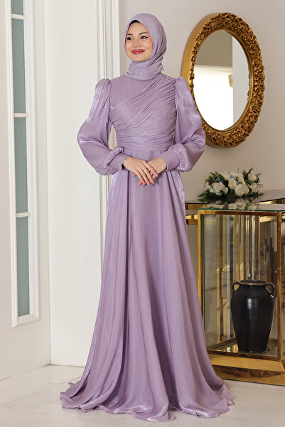 Raika Moda Omuz Detaylı Bahar Tesettür Büyük Abiye