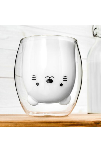 Gadget Master Double Walled Glass Cat