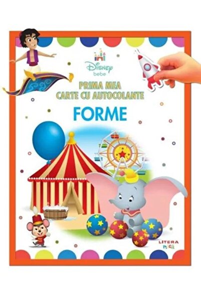 Editura Litera Disney bebe. Prima mea carte cu autocolante. Forme