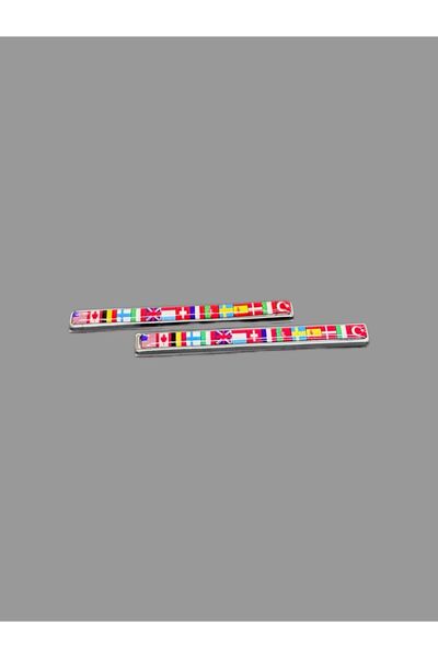 OTO SÜSLEN İSTANBUL Sıralı Damla Bayrak Döküm Araç Aksesuarı