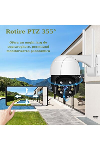 Impact Vision Wifi Surveillance Camera, Full HD 1080P, 4G, Phone Control - Impact Vision®