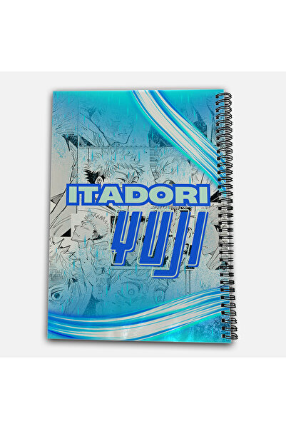 Define Moyas Jujutsu Kaisen Itadori Yuji Striped A4 School Notebook 72 Sheets Model 1