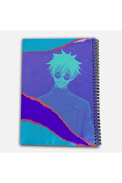 Define Moyas Jujutsu Kaisen Satoru Gojo Unlined A4 School Notebook 72 Sheets Model 2