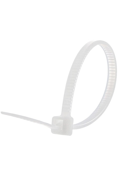 Yerli CIRT KABLO BAĞI KLİPS KELEPÇE 2.5x100mm (100 ADET) (Beyaz)
