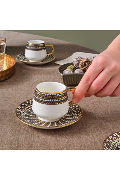 Karaca Belgin, 6 Person Kaffee Tasse Set, 90 ML