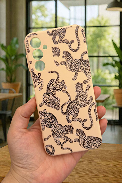 Vip Case Samsung Galaxy A14 Uyumlu Leopar Desenli Silikon Darbe Emici Klasik ...