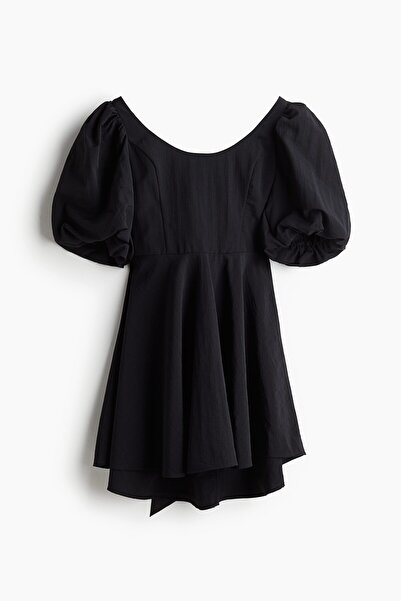H&M Balon Kollu Elbise