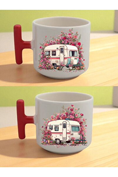 lili hediyelik كوب لاتيه مطبوع عليه زهور - هدية عيد ميلاد للرجال، هدية للأم، ...