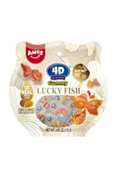 Amos 4D Gummy Lucky Fish 112g